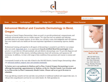 Tablet Screenshot of centraloregondermatology.com